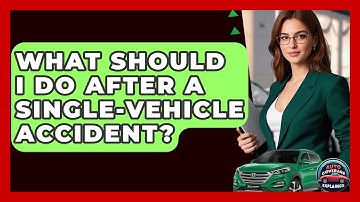 What Should I Do After A Single-Vehicle Accident? - Auto Coverage Explained