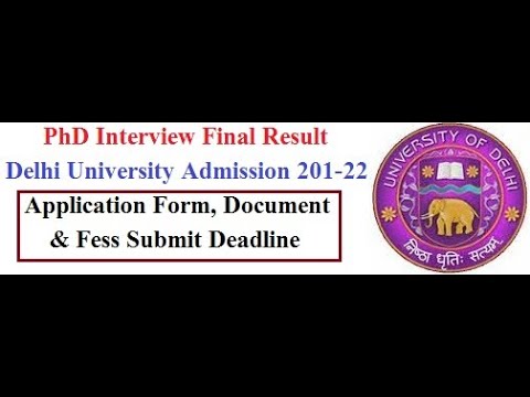 du phd interview result 2022