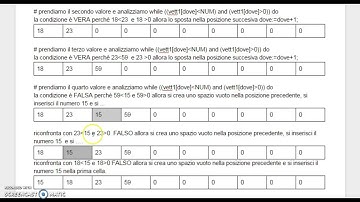 ARRAY - ORDINAMENTO insertion sort - PASCAL -