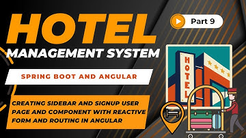 Sidebar & Signup User Page with Reactive Form | Hotel Management Project | Spring Boot + Angular| #9