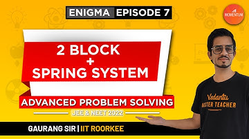 2Block & Spring System | Advanced Problem Solving | Enigma | Class 11 Physics | JEE 2022 | NEET 2022