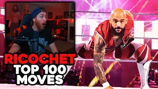 WWE Ricochet TOP 100 Crazy Moves