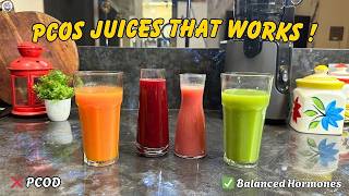 4 Pcod/pcos Juices That Actually Work 💛 | Hormone Balance, Weight Loss & Insulin Resistance | Hp