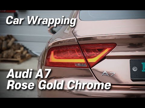 자동차 랩핑 아우디 A7 로즈골드크롬 전체 랩핑 ( Audi A7 rose gold chrome wrapping )