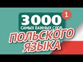 🎧  ПОЛЬСКИЕ СЛОВА – ЧАСТЬ #1 - 3000 самых важных слов 🔔