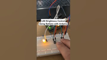 LED Brightness Control Using Buttons with Arduino