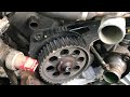 Step 20 New Timing Belt Prep ... 2004 Nissan Frontier Timing Belt Project