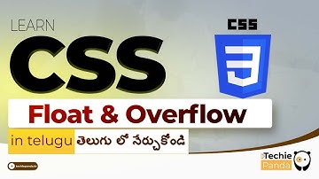 CSS Float & Overflow in Telugu || Float, Clear, and Overflow Property with values ||Coding School