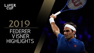 Federer v Isner Match Highlights | Laver Cup 2019