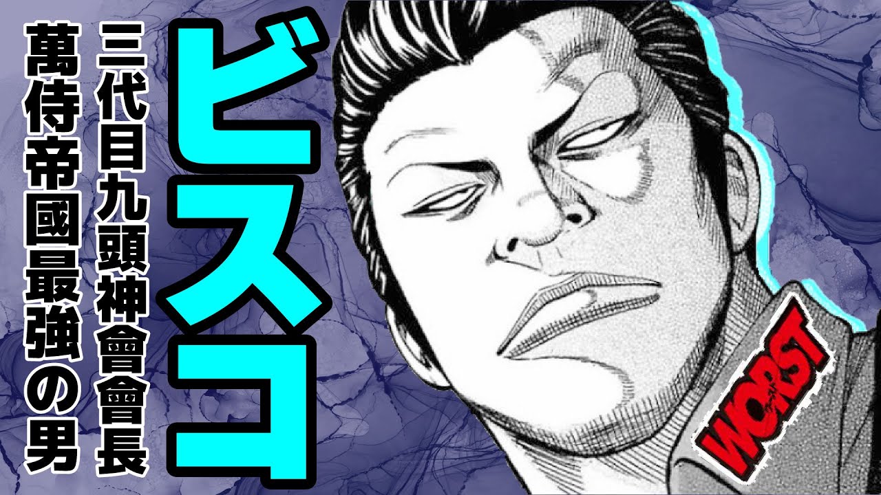萬侍帝國七人会！三代目九頭神會會長 ビスコ紹介！！！【WORST】 - YouTube