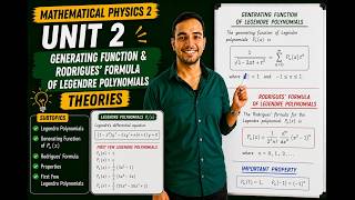 Mathematical Physics 2 | Generating Function & Rodrigues' Formula of Legendre Polynomials