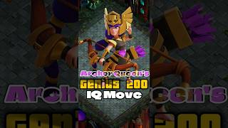 Archer Queen's Genius 200 IQ Move 😅#clashofclans #shorts #shortvideo #coc #meme #iq #archerqueen #op