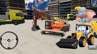 Real Excavator Road Dumper Truck Construction JCB 3D Games - Android Gameplay screenshot 4