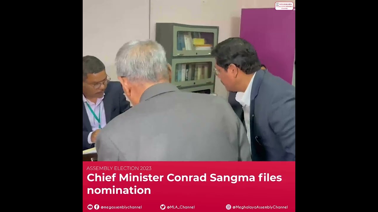 Chief Minister Conrad Sangma files nomination 