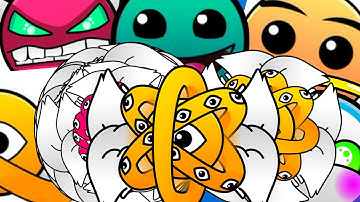 NEW CUSTOM Geometry Dash Difficulty Faces V7 But Everyone Is REVERSE (Version 4.4)