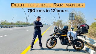 Delhi to Ayodhya on Himalayan 450 | 750 kms in 12 hours | Aprameye vlogs