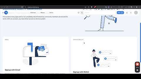 Crypto Wallet Signup on Ecency and Hive