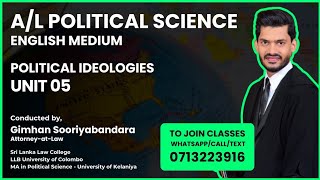 A/L Political Science (English Medium) Political Ideologies (Webinar 02 - 2020)