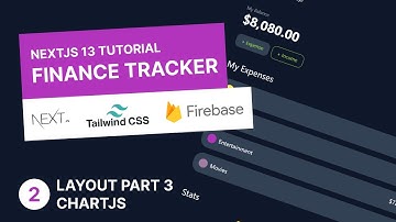 Next.js, Tailwind & Firebase Tutorial #2 - Layout Part 3 | Finance Tracker