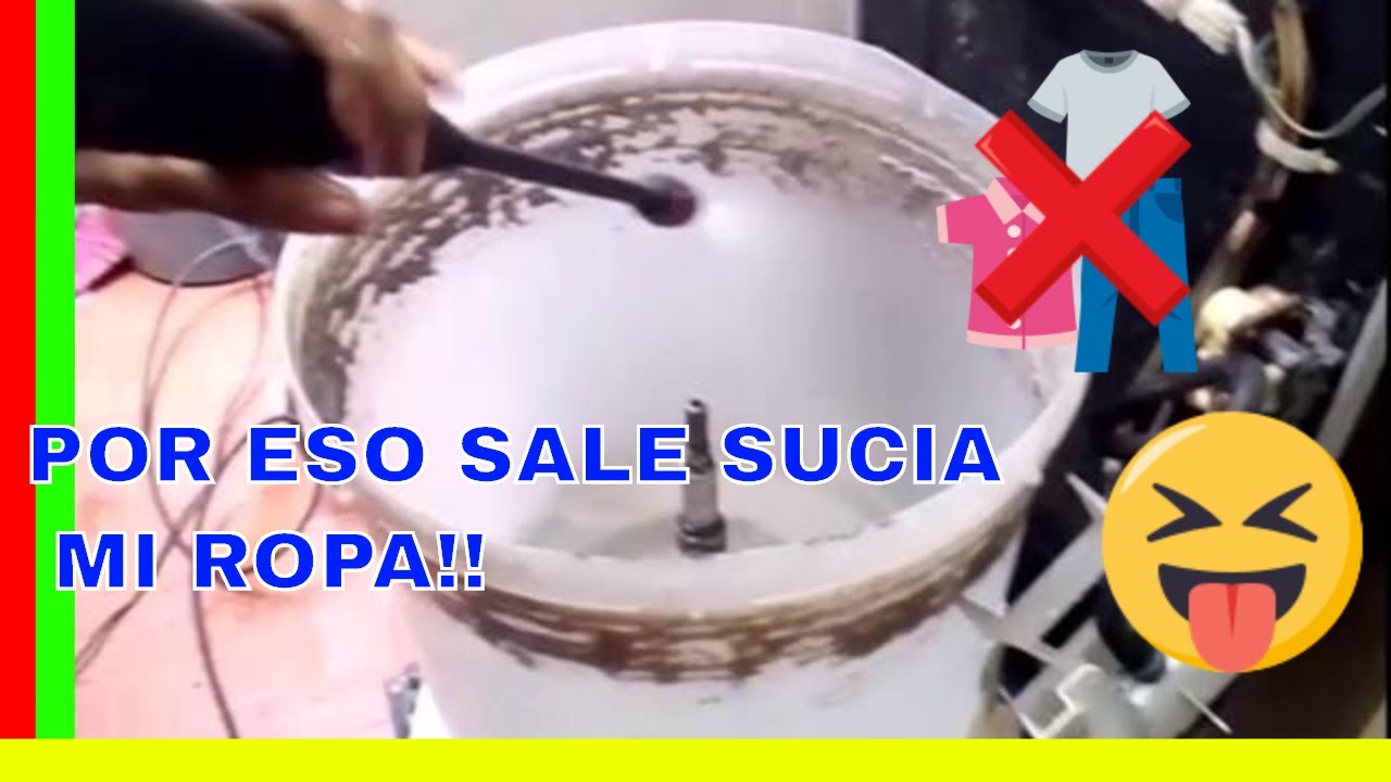 analogía Preocupado Aflojar 😡😡MI LAVADORA SUELTA SUCIEDAD✓ - YouTube