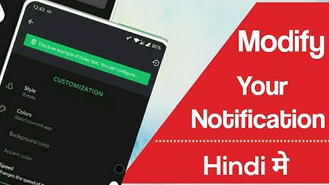 How to change custom front notification | How to use Super Status Bar App