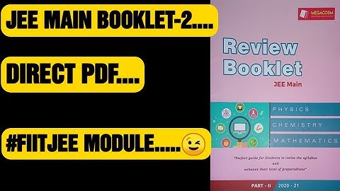 #fiitjeemodulespdf--JEE MAIN BOOKLET-2| FIITJEE MATERIAL,#howisfiitjee