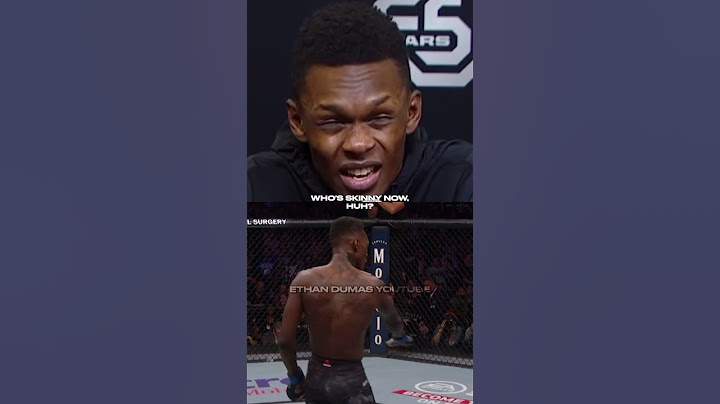 Don't Call Israel Adesanya "Skinny"