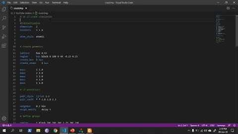 2D Lennard Jones crack simulation Part -1 (Initialization) | LAMMPS | OVITO