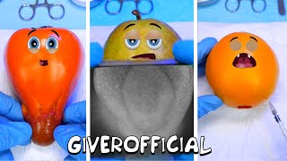 The birth of a baby in a persimmon, pear and orange C section My best operations #5