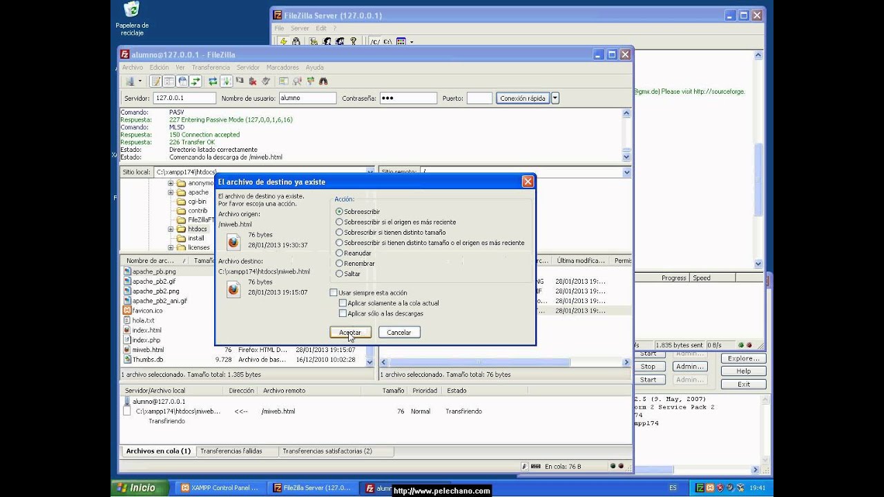 filezilla windows xp