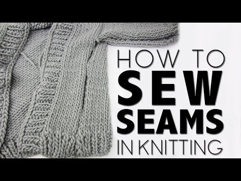 SEW SIDE SEAMS IN KNITTING