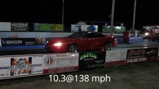 Turbo SS Camaro 10.3@138 1/4 mile