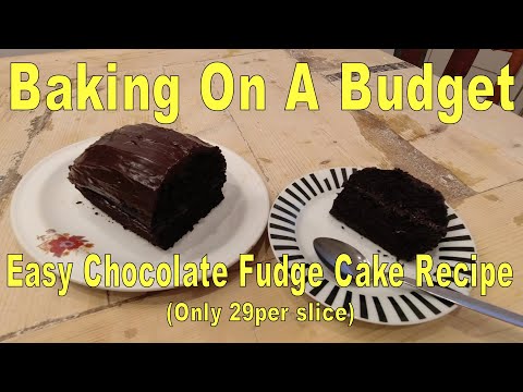 Easy Chocolate Fudge Cake Recipe (Only 29p per slice)