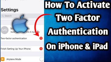 How To Activate Two Factor Authentication On iPhone & iPad ||
