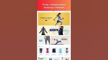 Trinity – Athleisure Store Bootstrap 4 Template #htmltemplate #websitetemplate