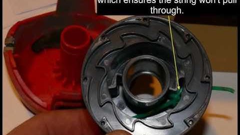 Black & Decker Electric String Trimmer Spool Line Replace Rewind