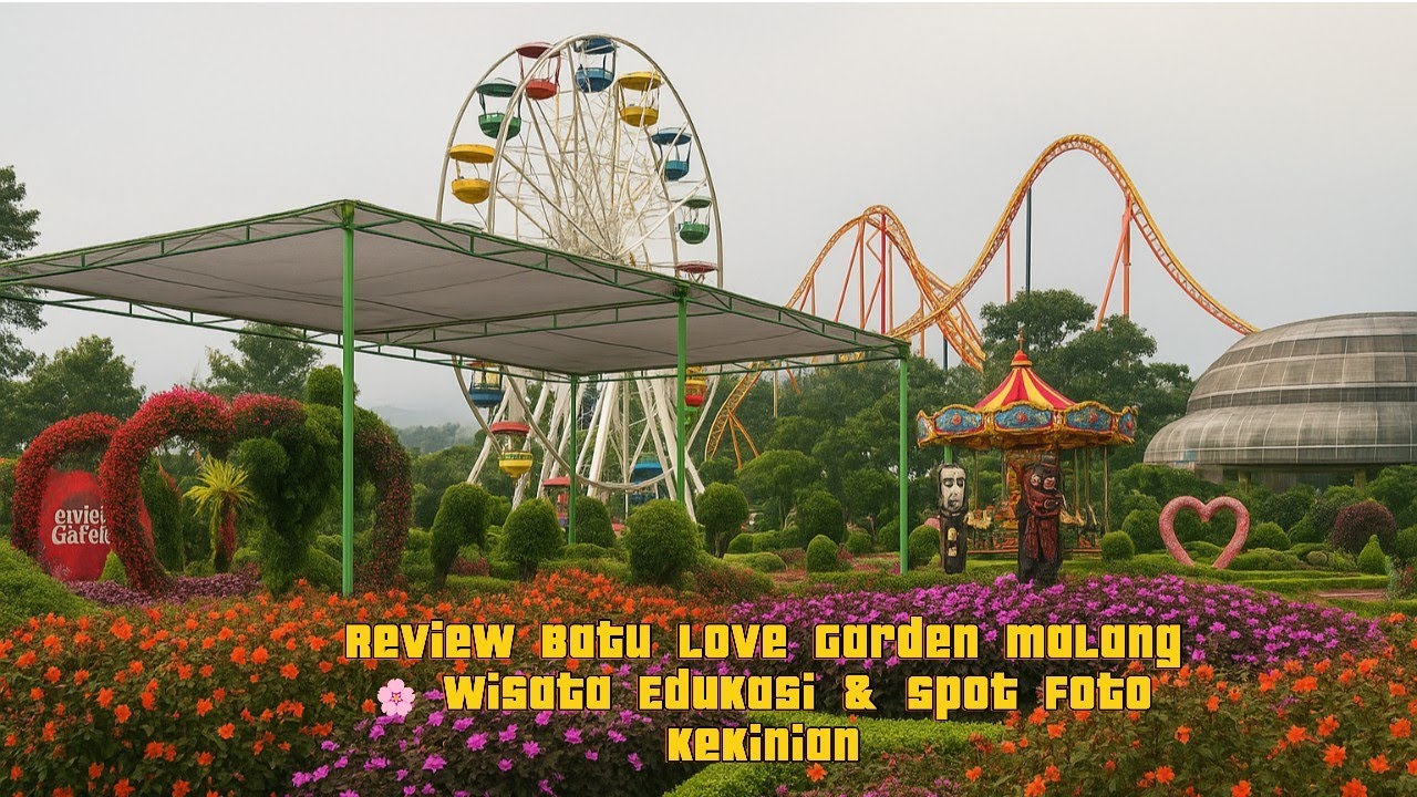 Review Batu Love Garden Malang 🌸 Wisata Edukasi & Spot Foto Kekinian