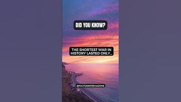 Fun Fact : The shortest war in History! | #shorts #didyouknow