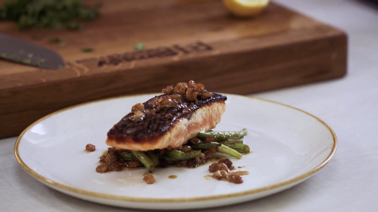 Crispy skin Salmon recipe by Chef Jon Fell - YouTube