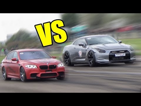 BMW M5 F10 Vs Nissan GTR R35 Vs Porsche 911 Turbo S - RACE!