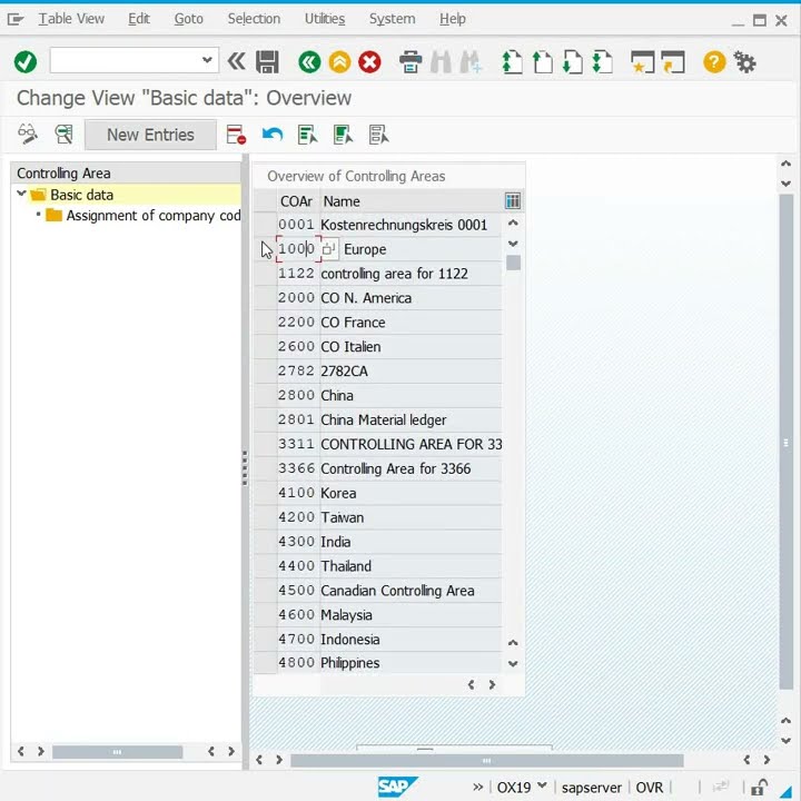Assign company code to controlling area in sap shorts youtube