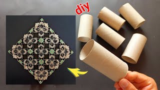 great recycling idea with toilet paper rolls! toilet paper roll craft - home decor ideas