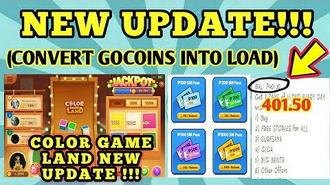 Color game land New Update | Free load 100 up to 1000 | Convert Gocoins into Load -Live withdrawal