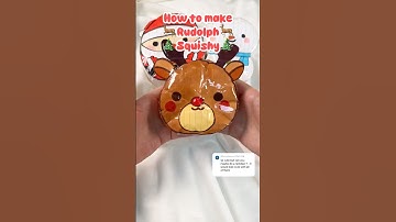 DIY Rudolph paper squishy🦌🎄 #reindeer #diy #paperdiy #squishy #howtomakesquishy #craft