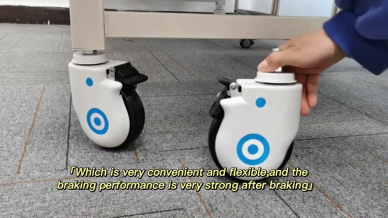 Hospital bed casters, sensitive brakes, smooth operation, no noise