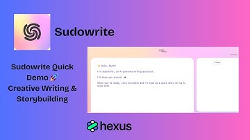 Sudowrite Quick Demo | Step-by-Step Guide For Creative Writing & Storybuilding