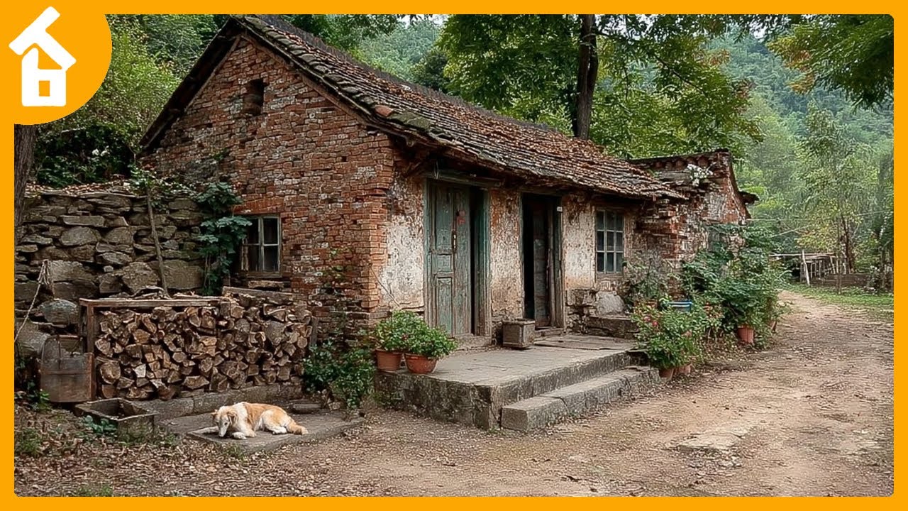 Chased out of home by Her Husband ~ Poor Girl Returns to Renovate Her Grandparents Old House to Live