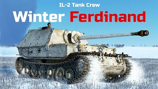 Winter Ferdinand || IL-2 Tank Crew: Multiplayer Gameplay.