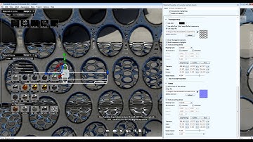 Autodesk Showcase -Cylinder Mapping with opacity maps (grilled with trasparency)