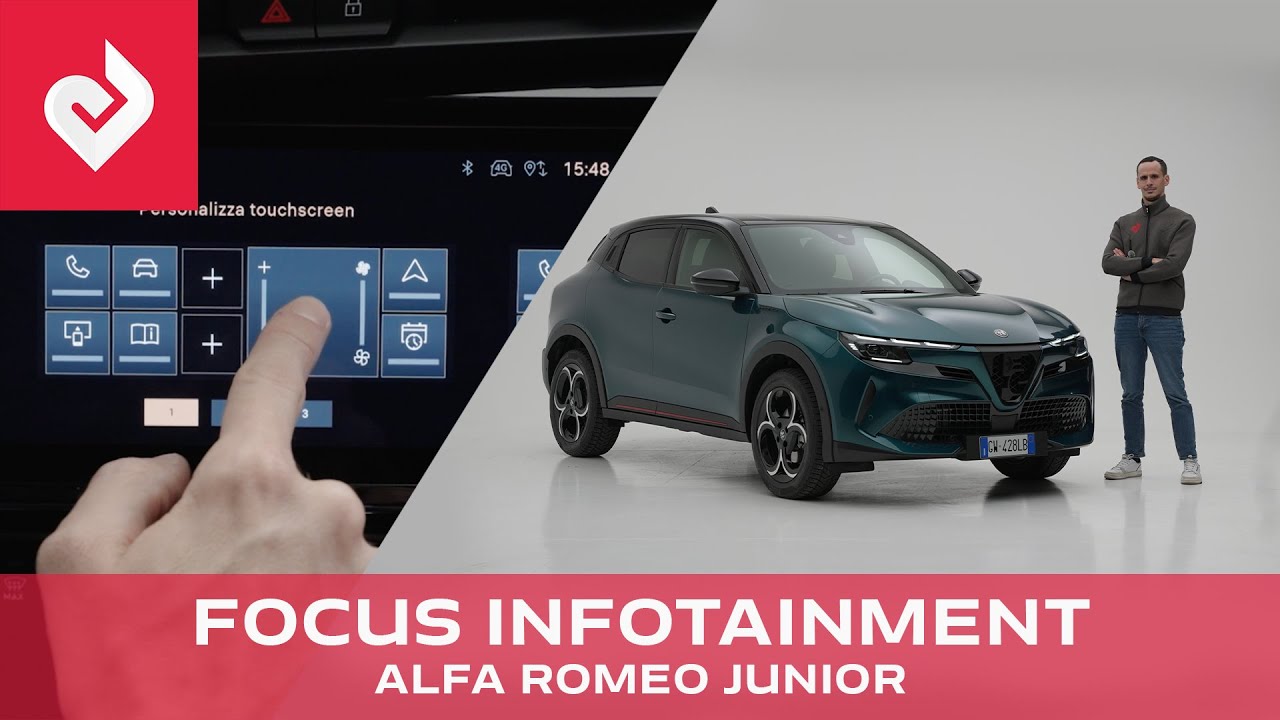 Tutorial Infotainment Alfa Romeo Junior 2025 - come si usa, funzioni. La guida